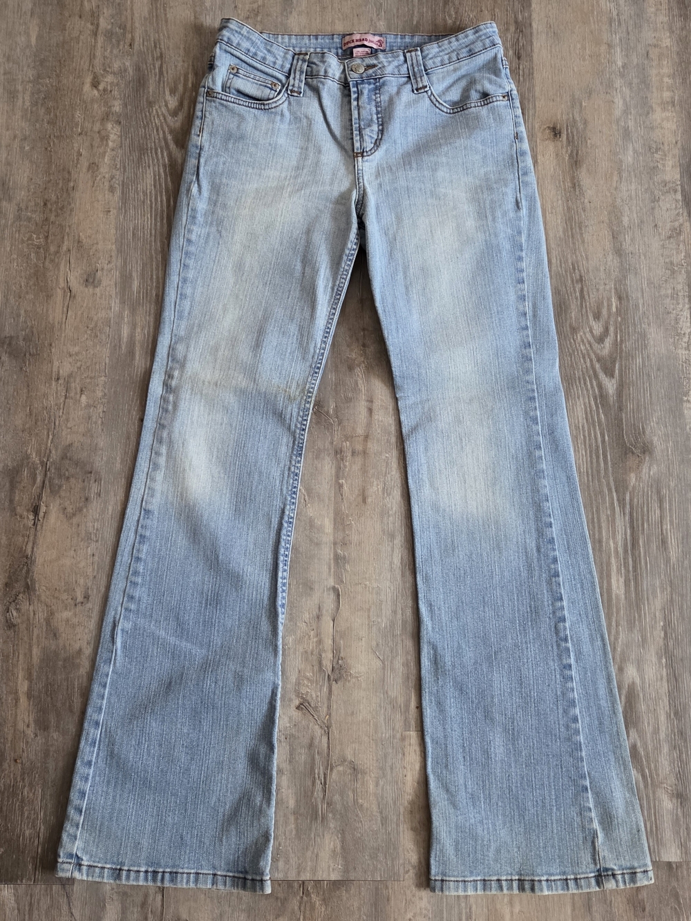 Vintage Y2K Duck Head Jeans Co. Low Rise Bootcut Light Wash Denim - 9 Long